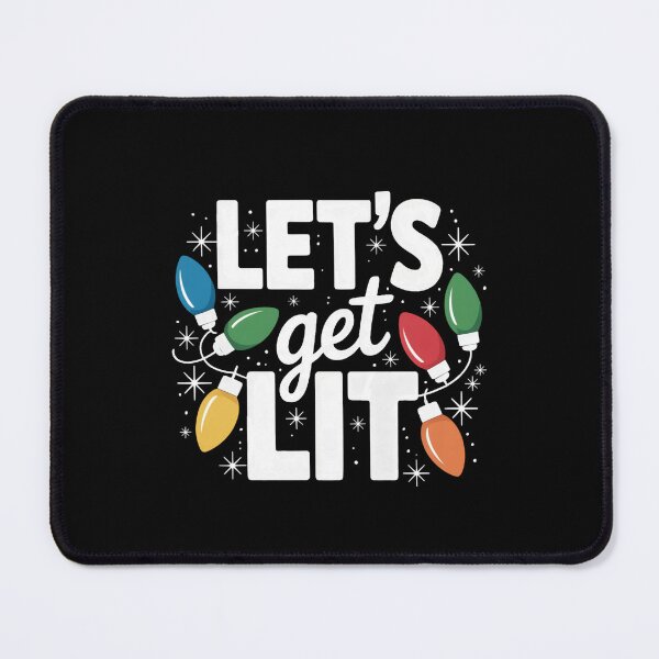Item preview, Let’s Get Lit Funny Christmas Lights Party Design designed and sold by FreshVibe Prints.