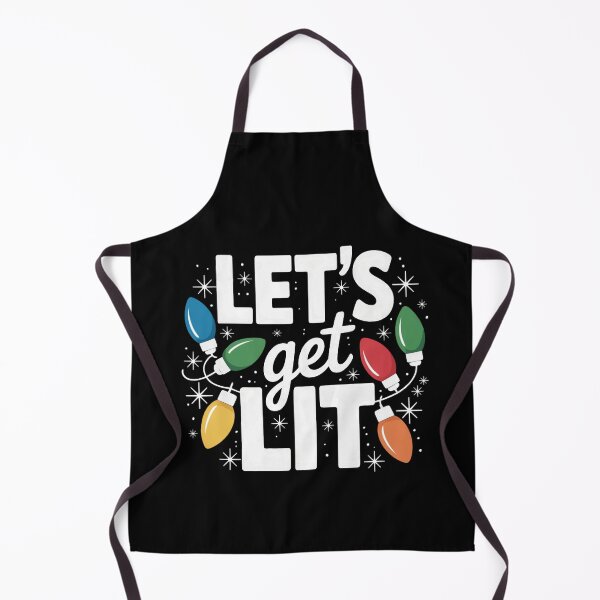 Item preview, Let’s Get Lit Funny Christmas Lights Party Design designed and sold by FreshVibe Prints.