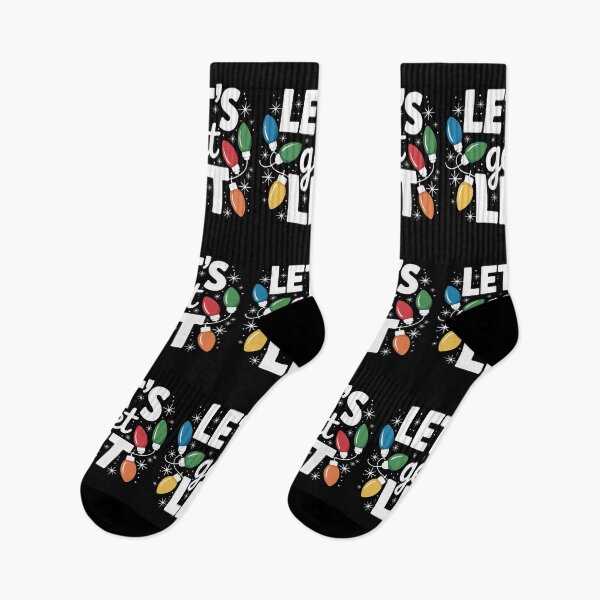 Item preview, Let’s Get Lit Funny Christmas Lights Party Design designed and sold by FreshVibe Prints.