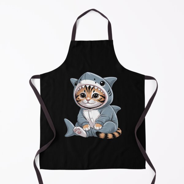 Item preview, Cute Kitten in a Shark Costume Kitty My Cat is a Shark designed and sold by PeteHomenick.