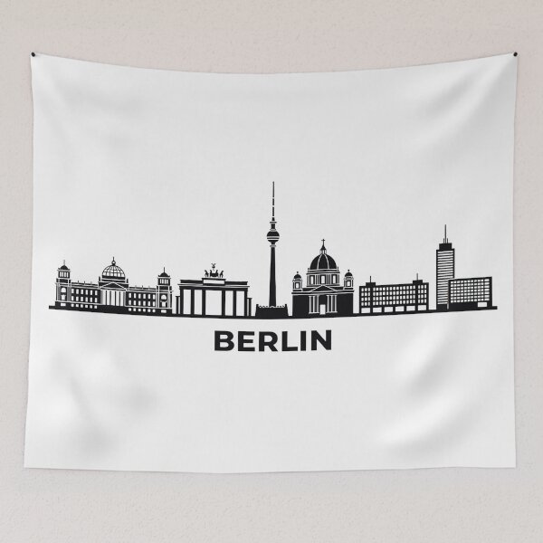 Item preview, Berlin Skyline Silhouette designed and sold by griez.