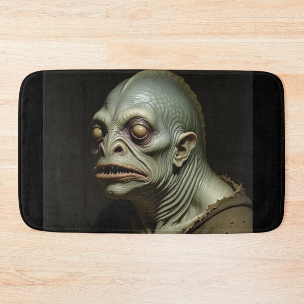 Item preview, The deep one a Creepy Lovecraftian citizen of Innsmouth portrait art designed and sold by Vintage Designs +.