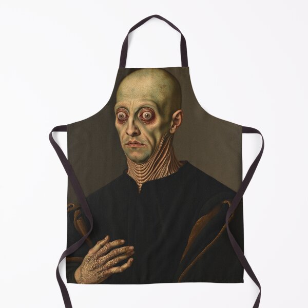Item preview, The deep one a Creepy Lovecraftian citizen of Innsmouth portrait art designed and sold by Vintage Designs +.