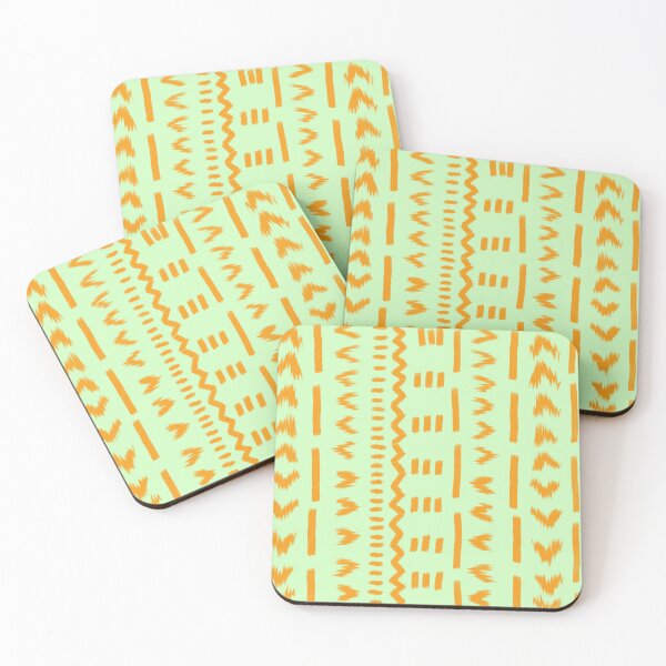 Item preview, Paths Of Sun Mudcloth African Pattern In Duck Egg Green designed and sold by CanvasTrails.