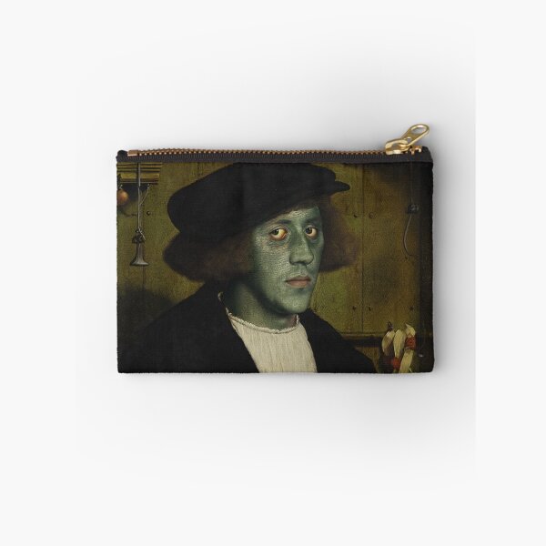 Item preview, The deep one a Creepy Lovecraftian citizen of Innsmouth portrait art designed and sold by Vintage Designs +.