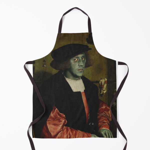 Item preview, The deep one a Creepy Lovecraftian citizen of Innsmouth portrait art designed and sold by Vintage Designs +.