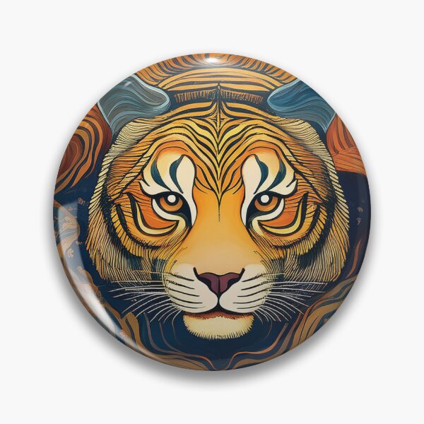 Item preview, Celestial Tiger of the Valley – Abstract Surreal Landscape designed and sold by MDKey DESIGN.