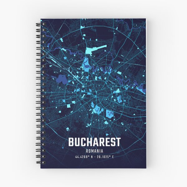 Item preview, Bucharest Midnight City Map designed and sold by HomeLivingCo.