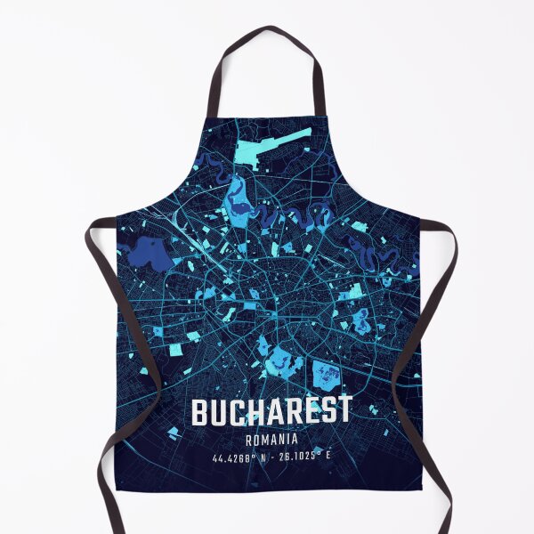 Item preview, Bucharest Midnight City Map designed and sold by HomeLivingCo.