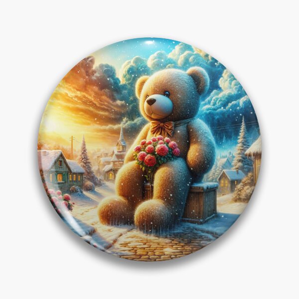 Item preview, Teddy Welcomes the First Snow designed and sold by M-Y-A-R-T-.
