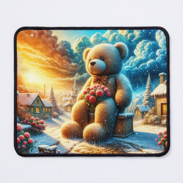 Item preview, Teddy Welcomes the First Snow designed and sold by m-y-A-I-A-R-T-.