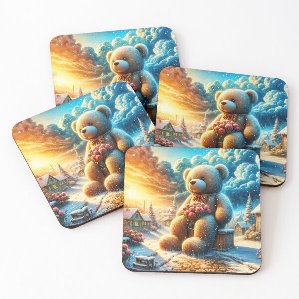 Item preview, Teddy Welcomes the First Snow designed and sold by M-Y-A-R-T-.