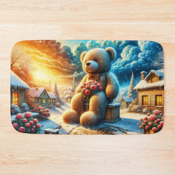 Item preview, Teddy Welcomes the First Snow designed and sold by M-Y-A-R-T-.