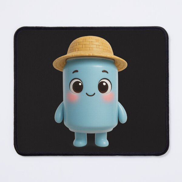 Item preview, Cute Soda Can With Straw Hat | Kawaii Adorable Fun Drink Art designed and sold by Moons Studio.