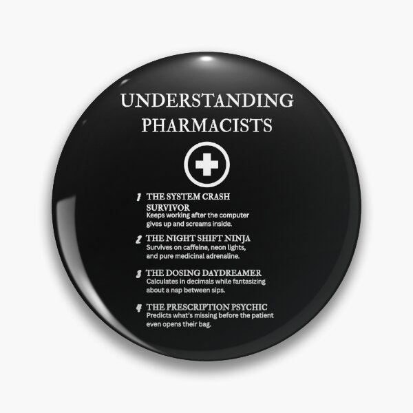 Item preview, Understanding Pharmacists – Fluent in Latin, Sarcasm, and Side Effects – Black designed and sold by PsyFlow35.