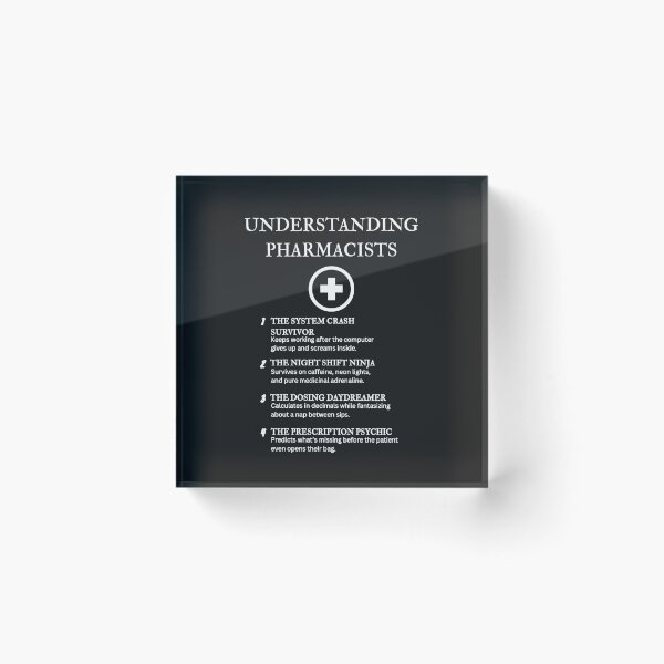 Item preview, Understanding Pharmacists – Fluent in Latin, Sarcasm, and Side Effects – Black designed and sold by PsyFlow35.