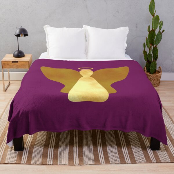 Item preview, Golden Angel on purple - Calm, Sensory-Friendly designed and sold by CreaTwinkles.