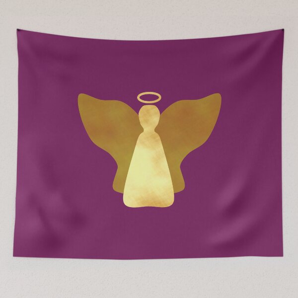 Item preview, Golden Angel on purple - Calm, Sensory-Friendly designed and sold by CreaTwinkles.