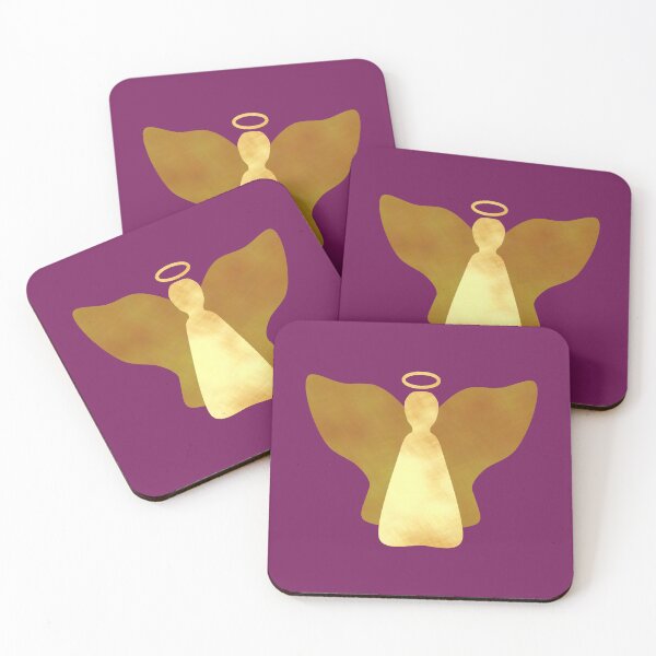 Item preview, Golden Angel on purple - Calm, Sensory-Friendly designed and sold by CreaTwinkles.