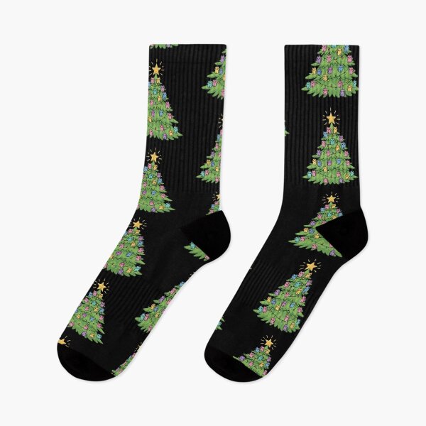 Item preview, Meowy Christmas Cute Cat Christmas tree designed and sold by EXON-Publishing.