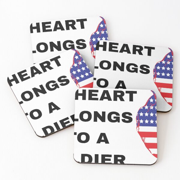 Item preview, My Heart Belongs to a Soldier - Military Wife Love designed and sold by USAHeartShop.