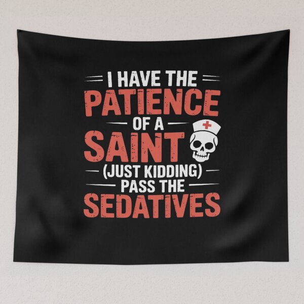 Item preview, funny nurse dark humor designed and sold by Mateusz Majcherek.