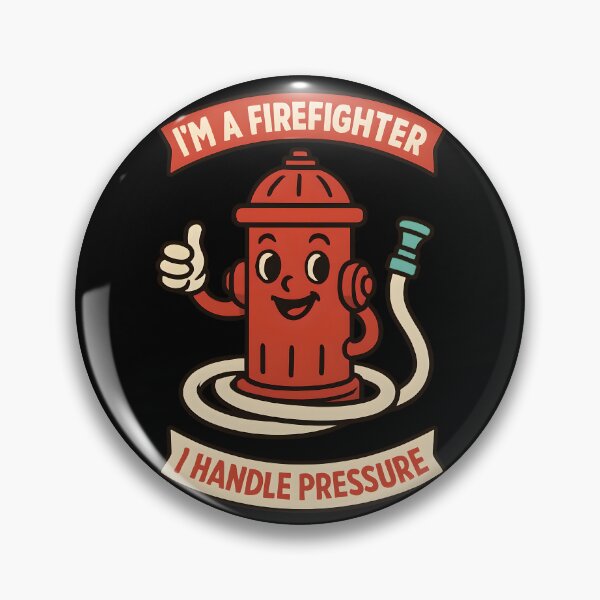 Artikelvorschau, Ich bin Feuerwehrmann, ich kann mit Druck umgehen. Lustiges Hydranten-Design entworfen und verkauft von TeeTimeTreasure.