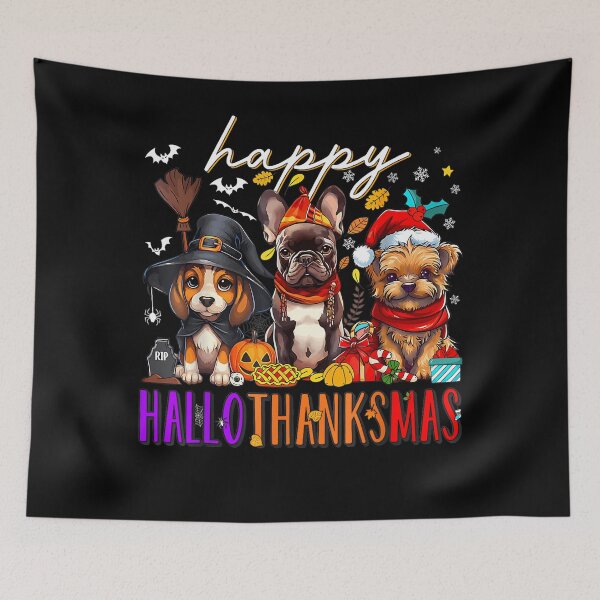 Item preview, 2025 Happy Christmas Vintage Hallothanksmas Tree Merry designed and sold by JamieFmorriSS.