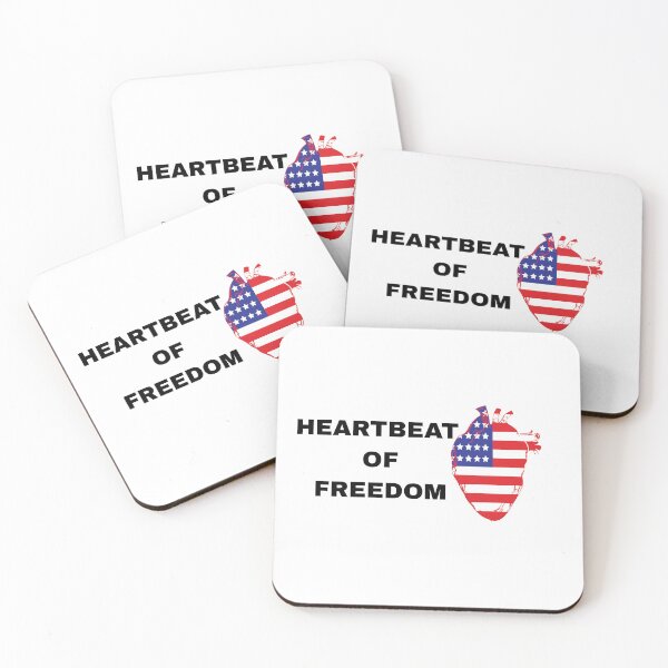 Aperçu de l'œuvre Heartbeat of Freedom - Patriotic créée et vendue par USAHeartShop.