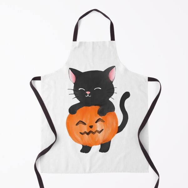 Item preview, Halloween Cat with Pumpkin – Cute Spooky Design designed and sold by YANKICREATIVE.