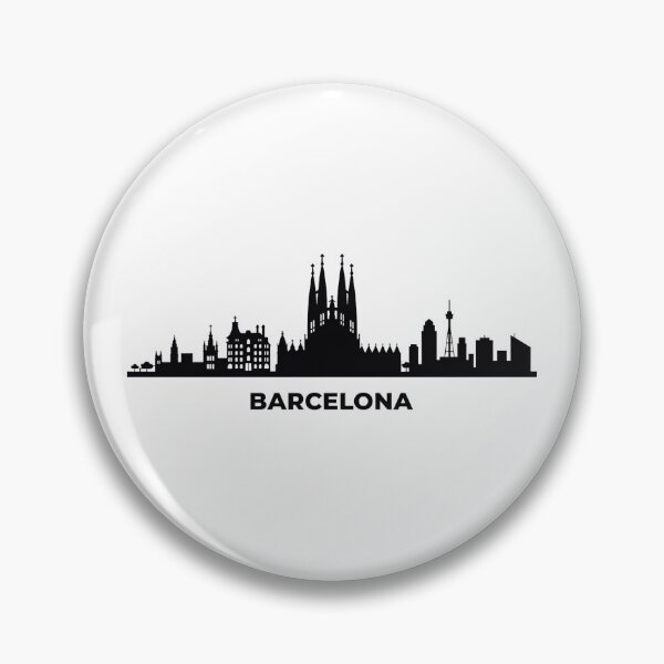 Item preview, Barcelona Skyline Silhouette designed and sold by griez.