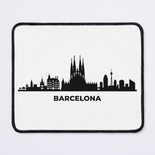 Item preview, Barcelona Skyline Silhouette designed and sold by griez.