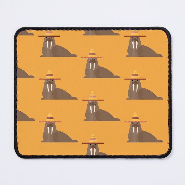 Item preview, Mexican walruses on orange designed and sold by reneesillus.