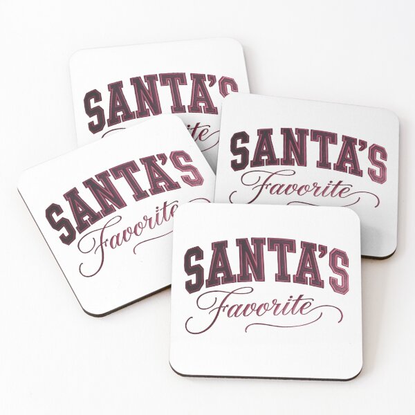 Item preview, Santa’s Favorite White Embroidered Sweatshirt – Collegiate Varsity Font Holiday Crewneck on Cozy Cream Rug designed and sold by ZyxDes.