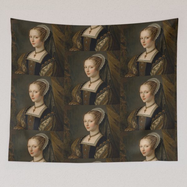 Item preview,  Portrait art of a Tudor era lady of court designed and sold by Vintage Designs +.