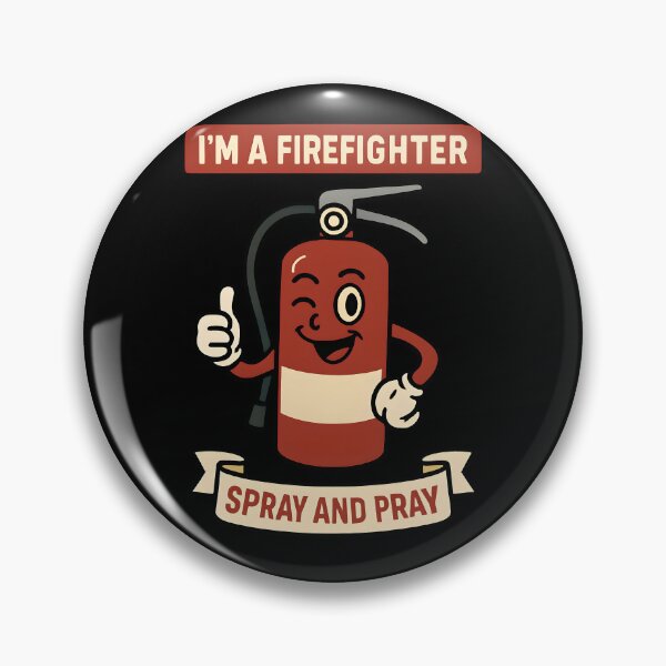 Item preview, I’m a Firefighter Spray and Pray Funny Fire Extinguisher Design designed and sold by TeeTimeTreasure.