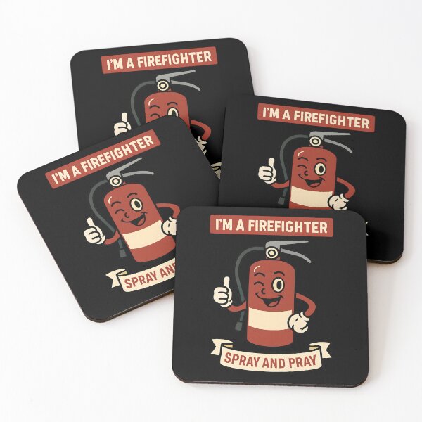 Item preview, I’m a Firefighter Spray and Pray Funny Fire Extinguisher Design designed and sold by TeeTimeTreasure.