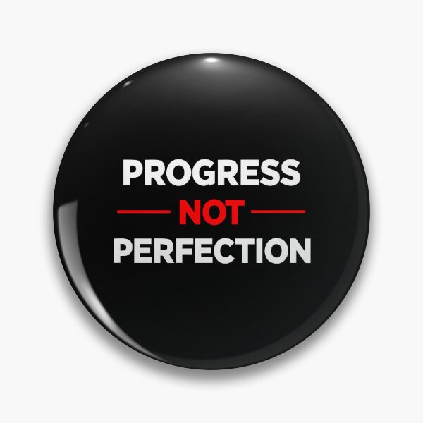 Item preview, Progress Not Perfection – Motivational Quote Design designed and sold by Artbyhannan.
