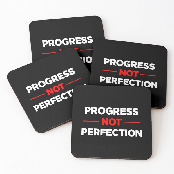 Item preview, Progress Not Perfection – Motivational Quote Design designed and sold by Artbyhannan.