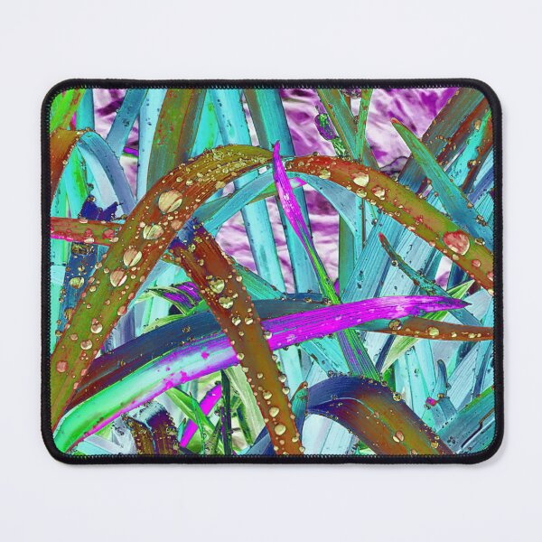 Item preview, Abstract Macro Raindrops on Teal & Pink Leaves designed and sold by SXW Designs.