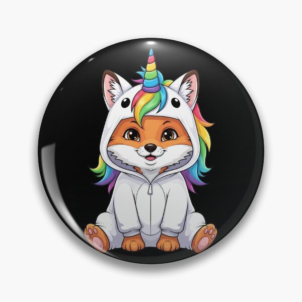 Item preview, Cute Fox Unicorn Costume Rainbow Magic designed and sold by k3rstman1.