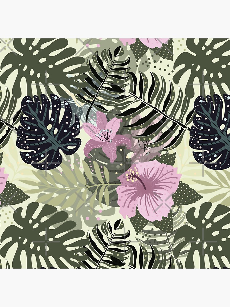 Abstract Aloha Tropical Foliage Pattern by UtArt