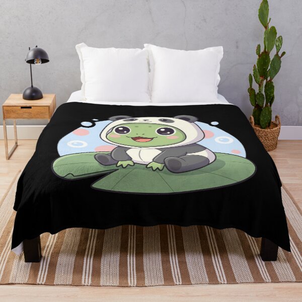 Item preview, Cute Frog Panda Costume Lily Pad Kawaii designed and sold by k3rstman1.