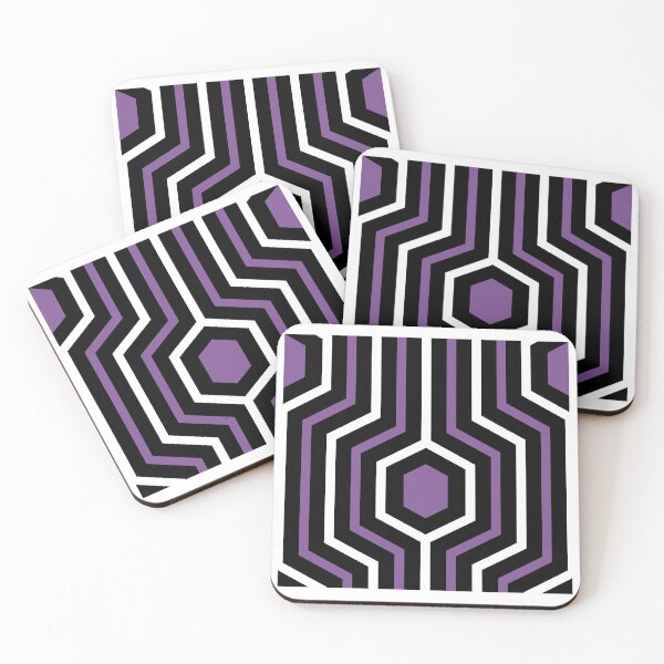 Item preview, Hurdle-Moody Dull Purple Black White designed and sold by Fabricatemyart.