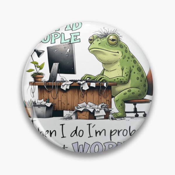 Item preview, Grumpy Frog at Work designed and sold by JossDesign15.