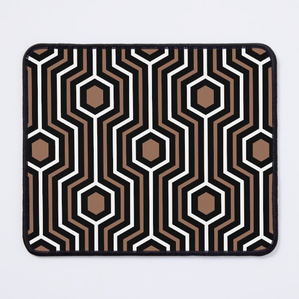 Item preview, Hurdle-Moody Chocolate Brown-Mocha-Black White designed and sold by Fabricatemyart.