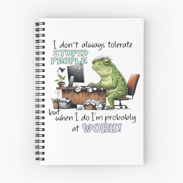 Item preview, Grumpy Frog at Work designed and sold by JossDesign15.