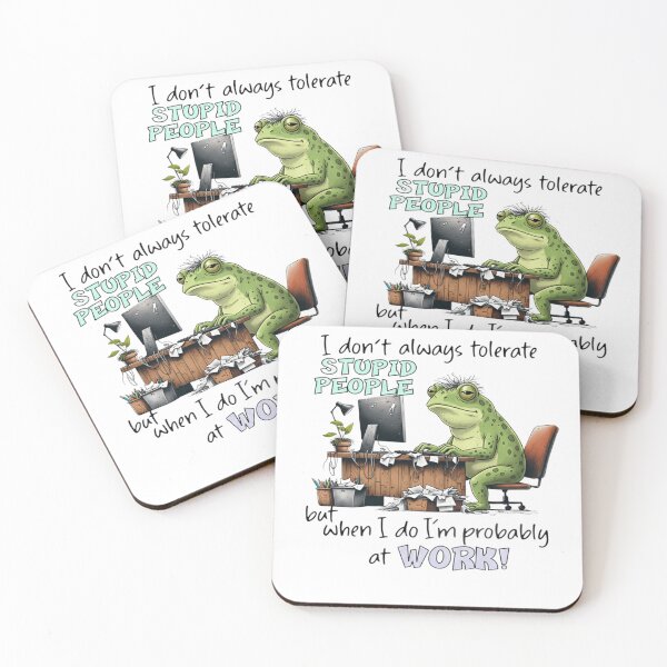 Item preview, Grumpy Frog at Work designed and sold by JossDesign15.