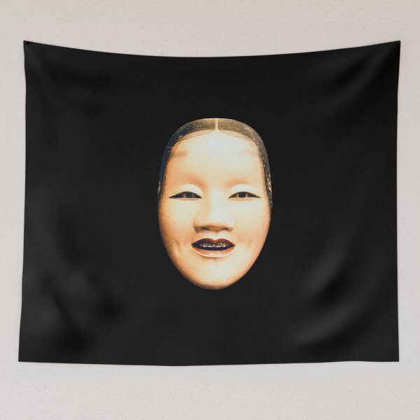 Item preview, Old Japanese mask – Cheerful expression in light tones / Swiss Artwork Photography designed and sold by Raphael Wolf.