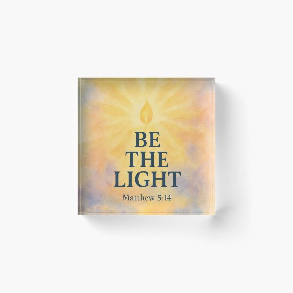 Item preview, Be the Light – Matthew 5:14 Bible Verse Christian Design designed and sold by mariannrina.